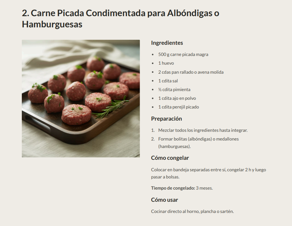 TE RESUELVO TODA LA SEMANA: 100 Recetas para Cocinar y Congelar en Minutos (PDF descargable)