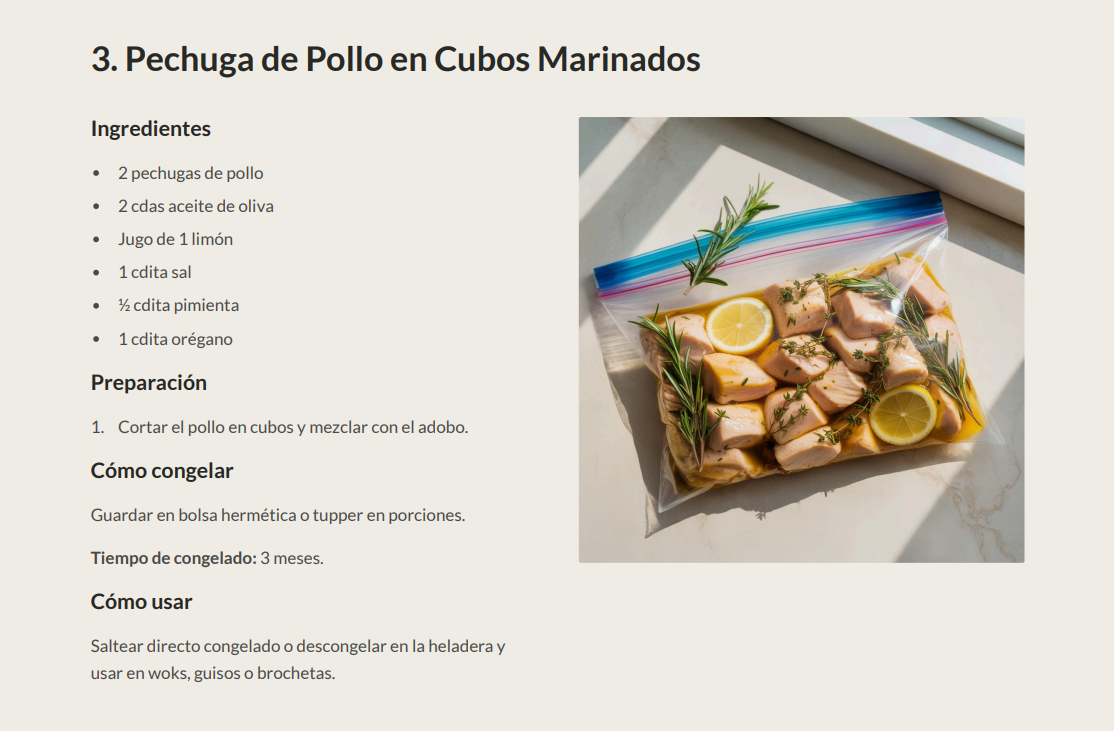 TE RESUELVO TODA LA SEMANA: 100 Recetas para Cocinar y Congelar en Minutos (PDF descargable)