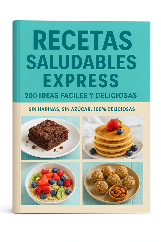 200 recetas dulces, sin harina ni azúcar. Apto diabéticos. Descarga inmediata